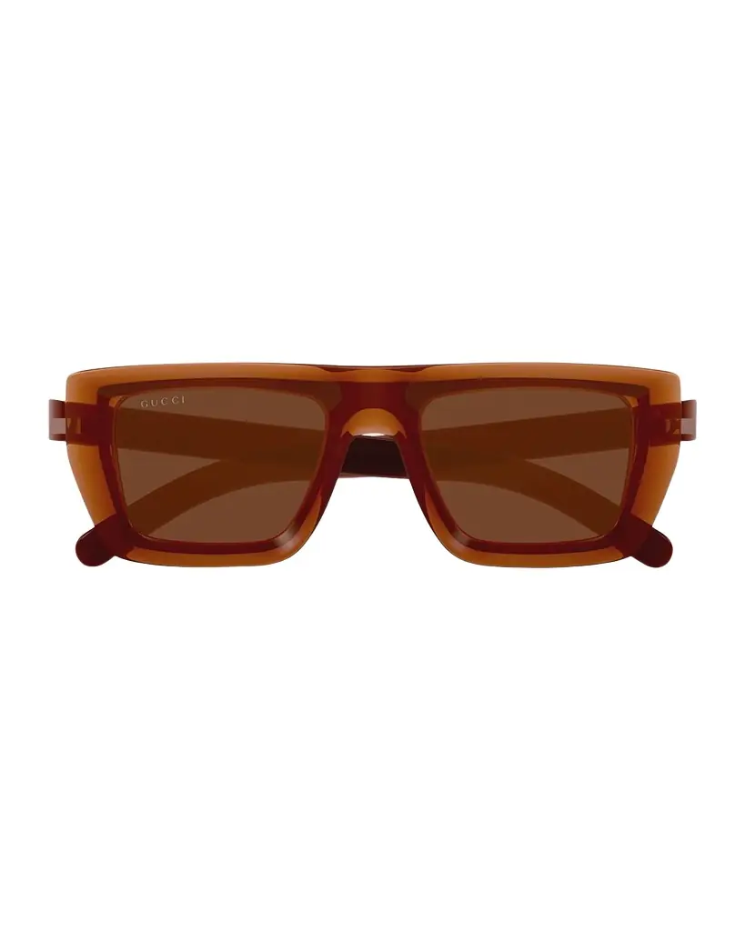 Gucci Men 's GG1723SM Plastic Rectangle Sunglasses