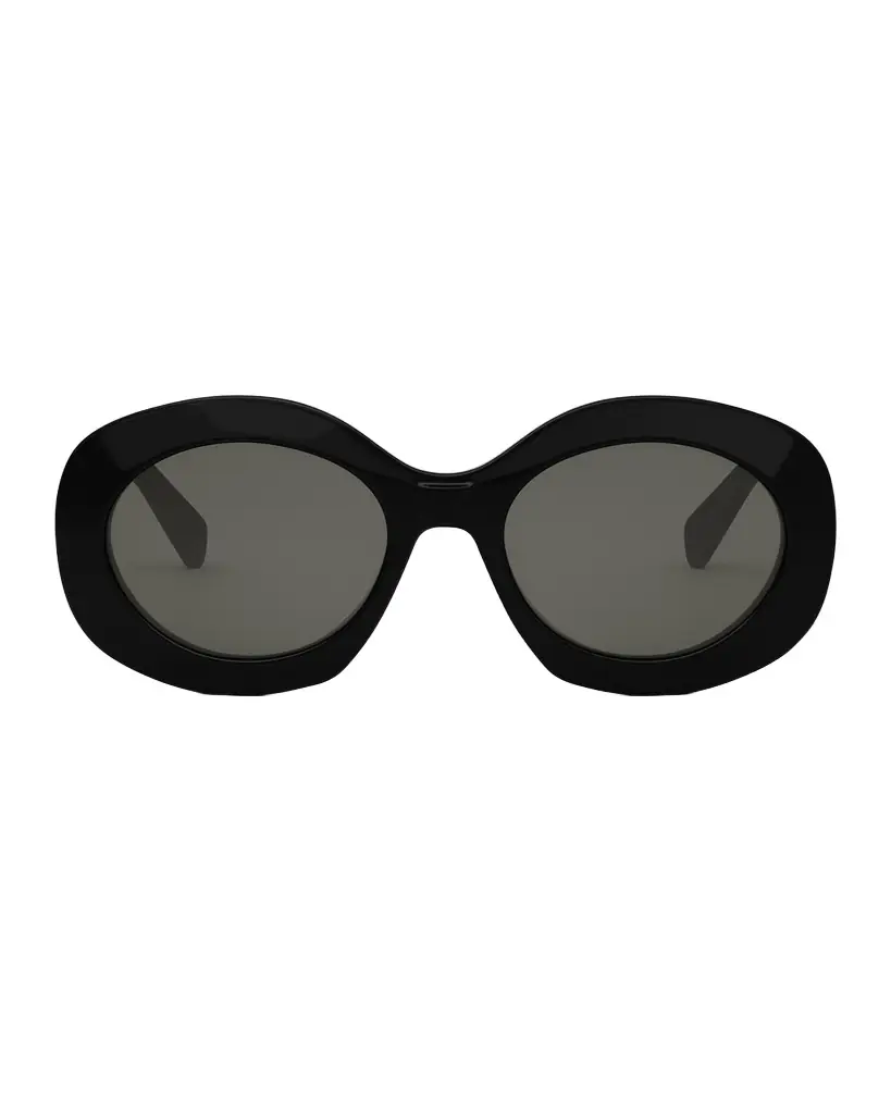 Celine Triomphe Round Acetate Sunglasses