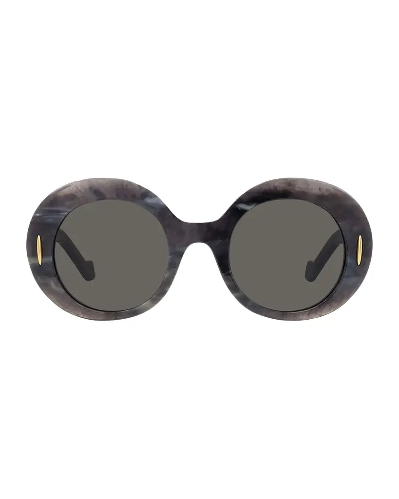 Loewe Oval Acetate Sunglasses W/ Anagram