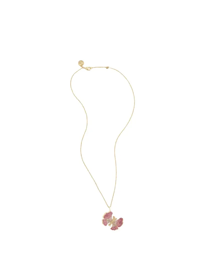 Anabel Aram Jewelry Butterfly Pave Necklace