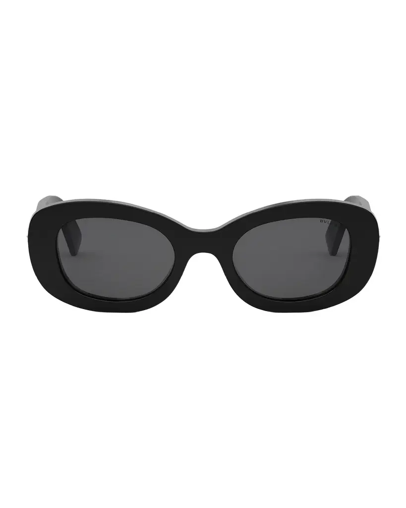 BVLGARI B. ZERO1 Oval Acetate and Nylon Sunglasses