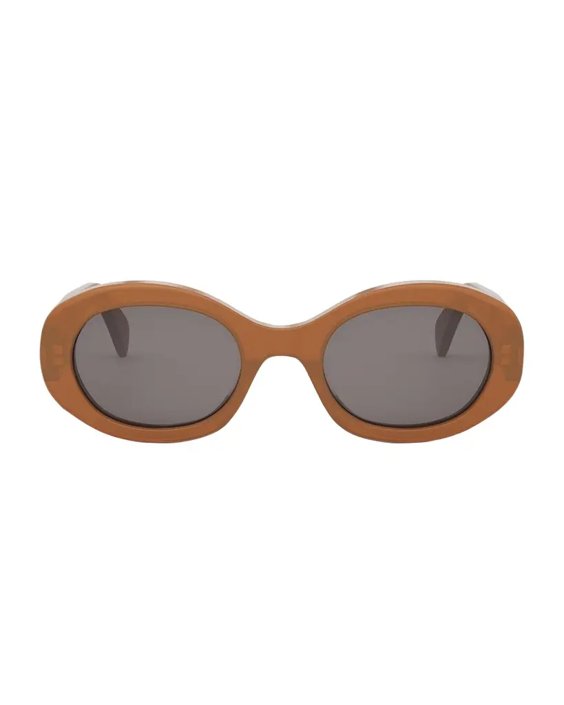 Celine Triomphe Acetate Oval Sunglasses
