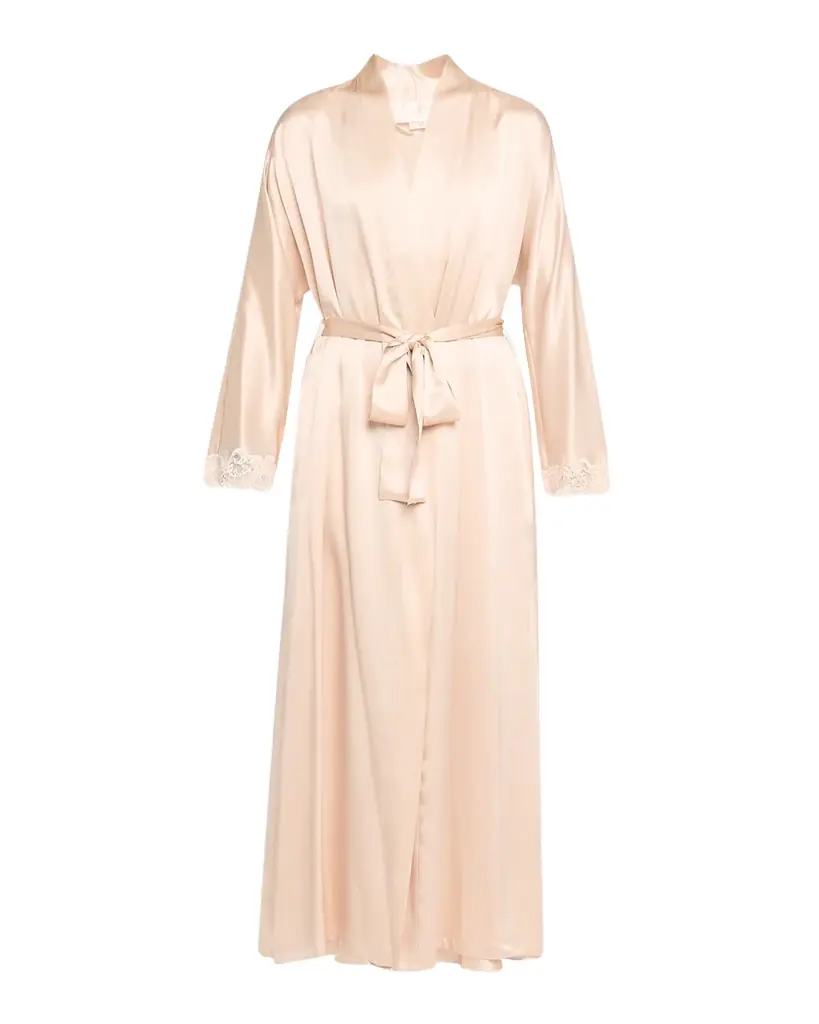 Christine Lingerie Bijoux Long Silk Robe