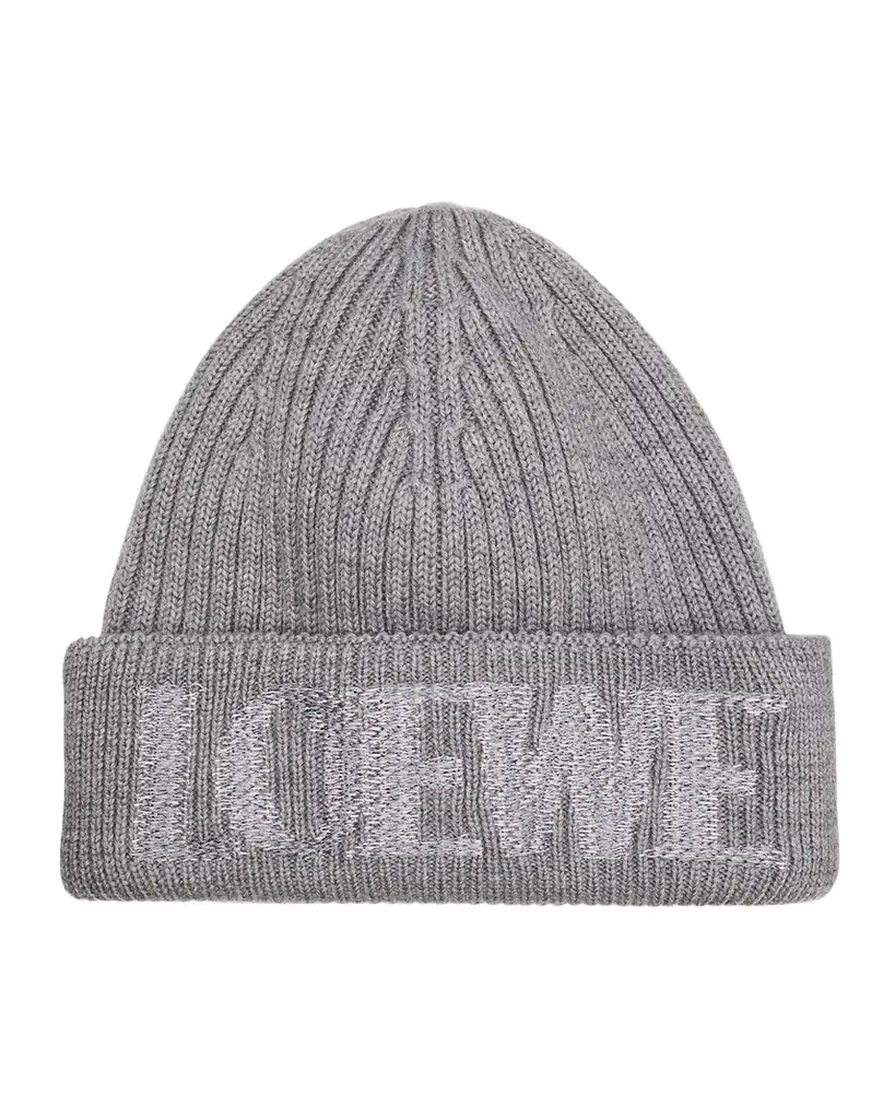 Loewe Blurred Logo Wool Beanie