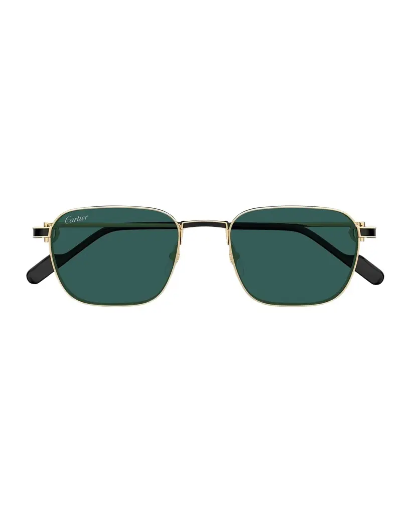 Cartier Men 's CT0497SM Metal Rectangle Sunglasses