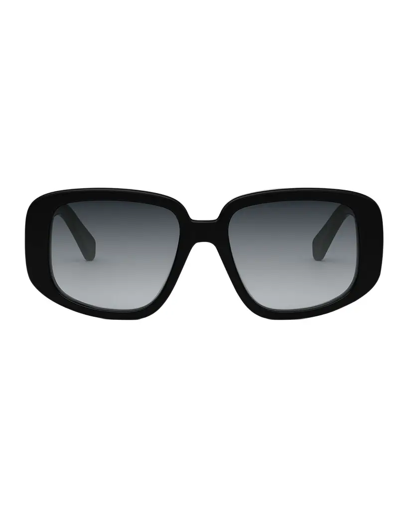 Celine Bold 3 Dots Acetate Shield Sunglasses