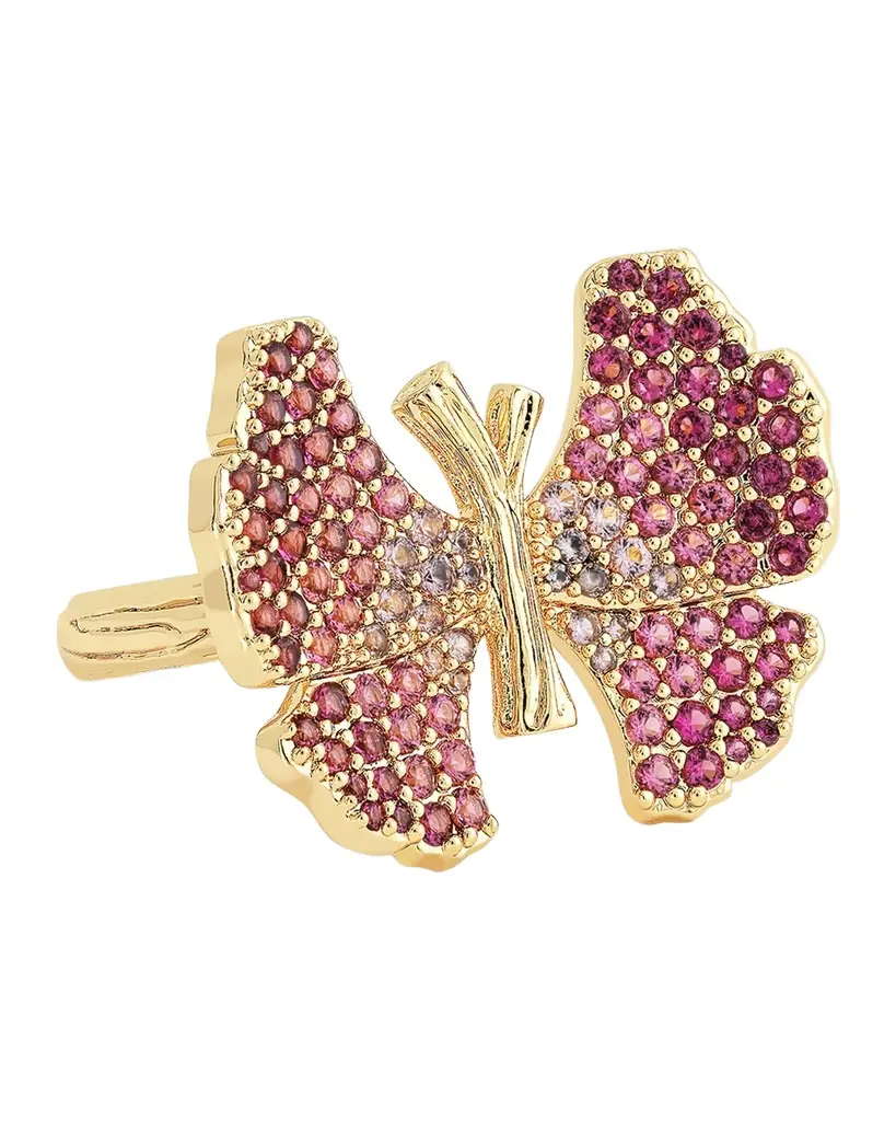 Anabel Aram Jewelry Butterfly Pave Ring