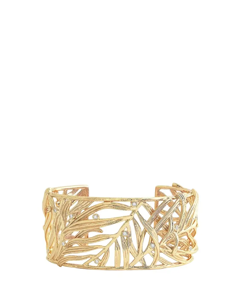 Anabel Aram Jewelry Palm Leaves Cuff
