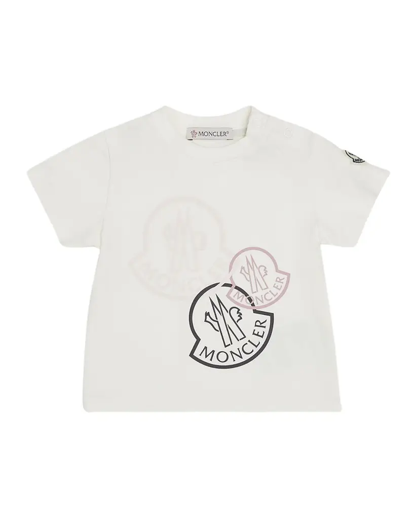 Moncler Girl 's Tricolor Bell Logo-Print T-Shirt, Size 6M-3