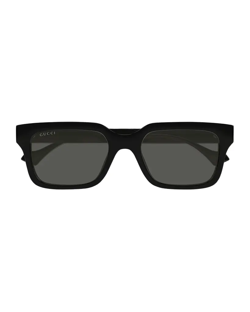 Gucci Men 's Transparent Rectangle Sunglasses