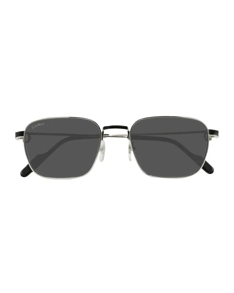 Cartier Men 's CT0497SM Metal Rectangle Sunglasses