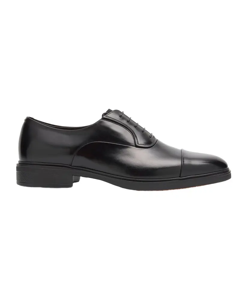 Santoni Men 's Easy Leather Cap-Toe Oxfords