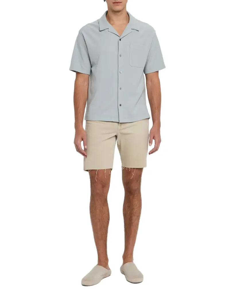 FRAME Men 's Relaxed Jacquard Camp Shirt