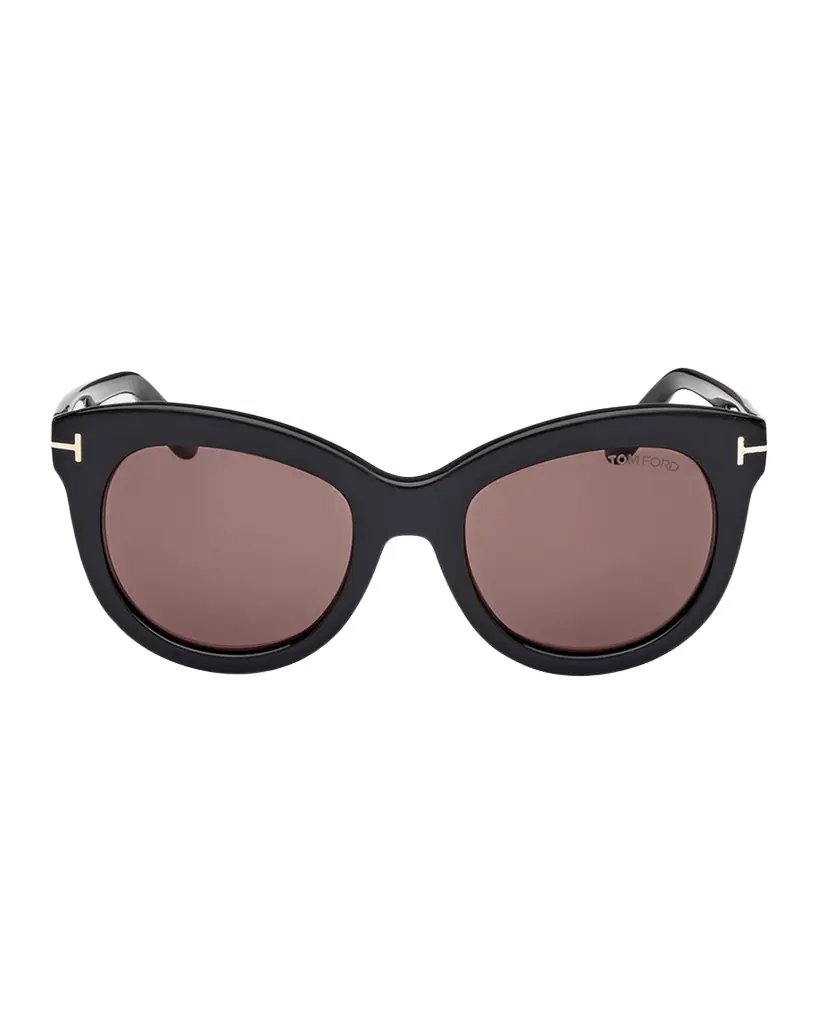 TOM FORD Odette Round Acetate Sunglasses