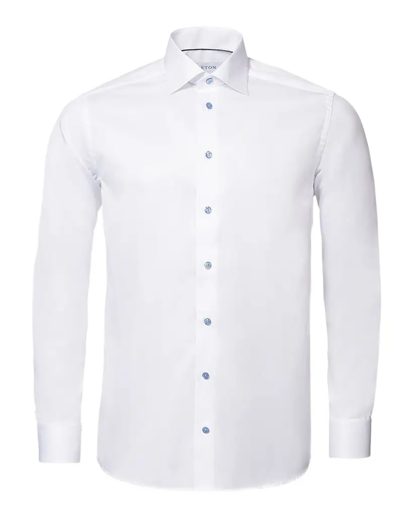 Eton Men 's Slim Fit Twill Dress Shirt