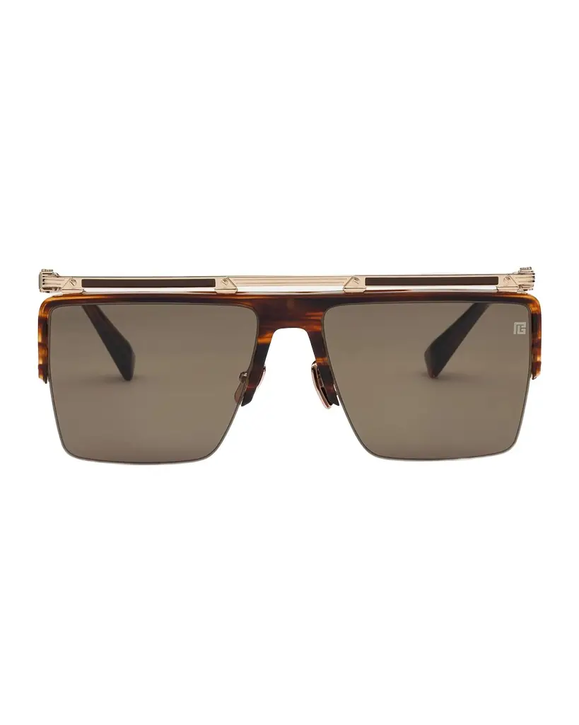 Balmain Triomphe Rectangle Sunglasses