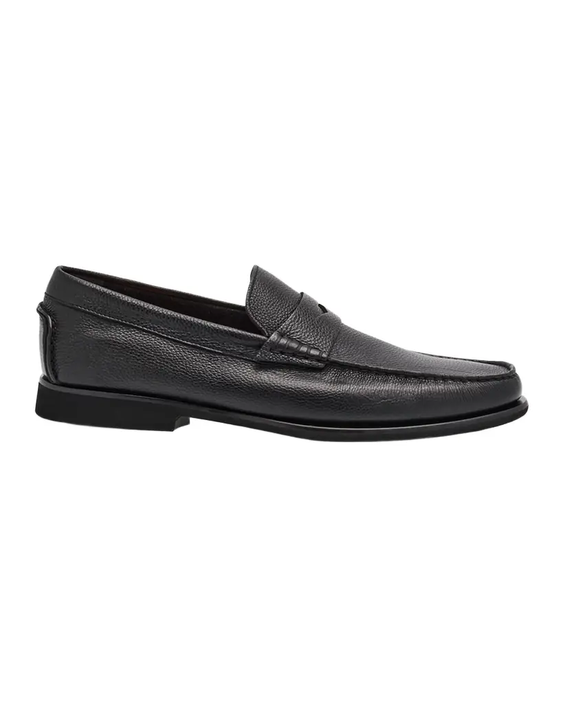 Santoni Men 's Ikangia Leather Penny Loafers