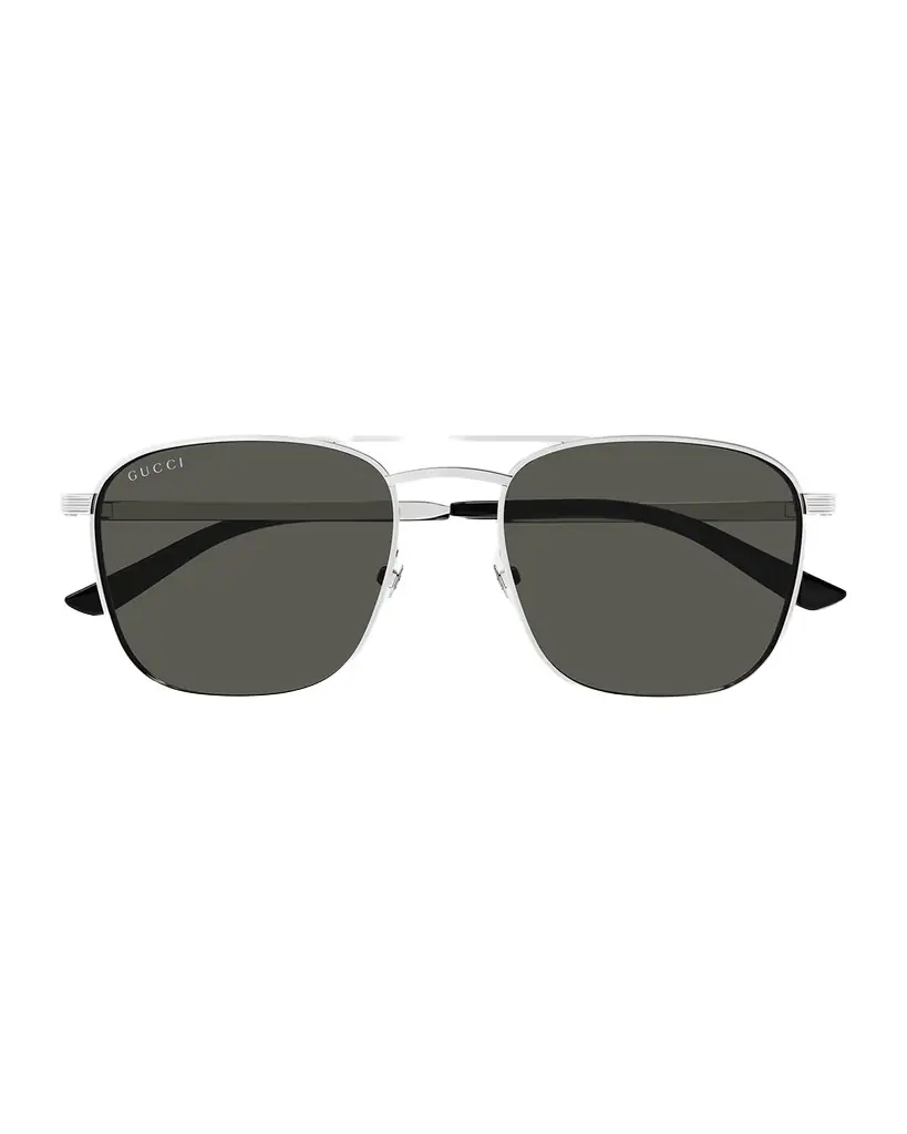 Gucci Men 's GG1881SM Metal Aviator Sunglasses