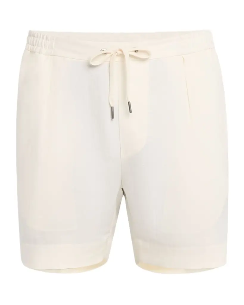 Ralph Lauren Purple Label Men 's Hand-Tailored Pleated Drawstring Shorts