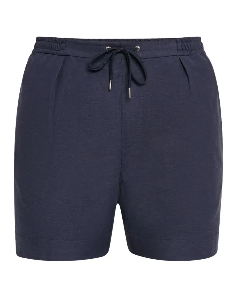 Ralph Lauren Purple Label Men 's Hand-Tailored Pleated Drawstring Shorts