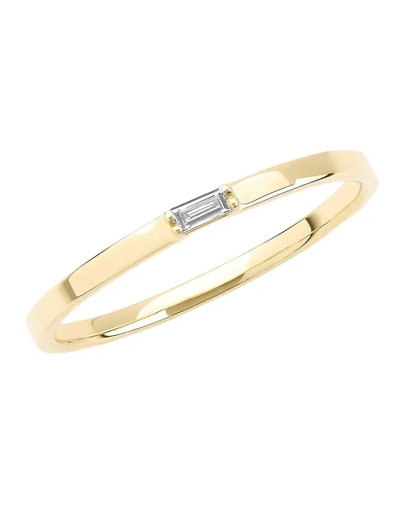 LANA Solo Baguette Diamond Ring