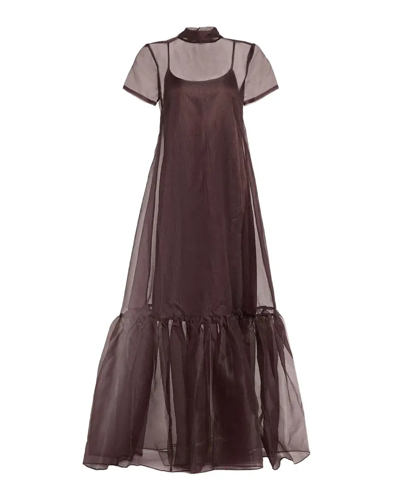 STAUD Calluna Organza Maxi Dress