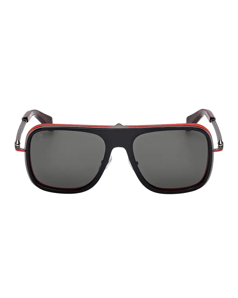 Christian Louboutin Men 's LB0013M Metal Aviator Sunglasses