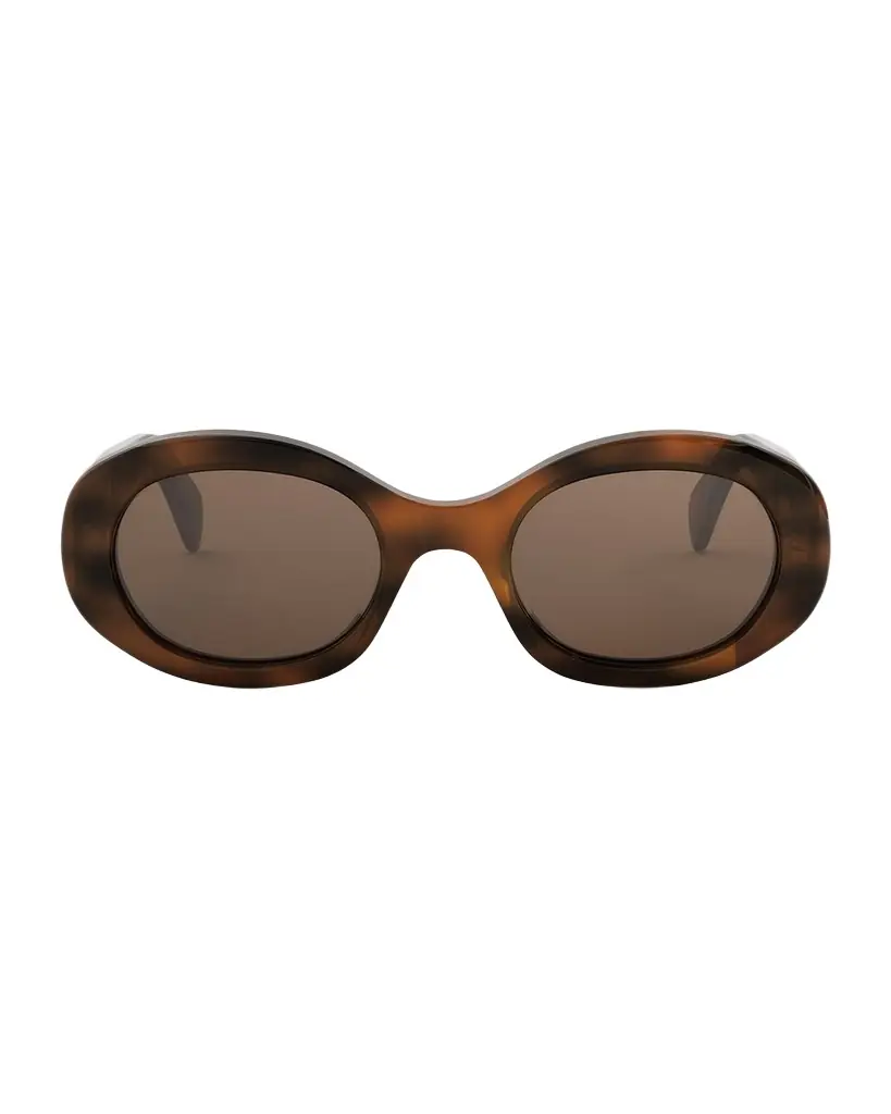 Celine Triomphe Acetate Oval Sunglasses