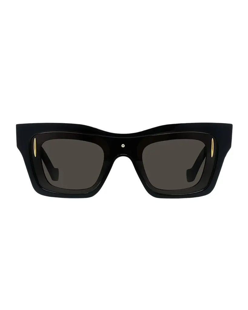 Loewe Men 's Signature Layered Acetate Square Sunglasses