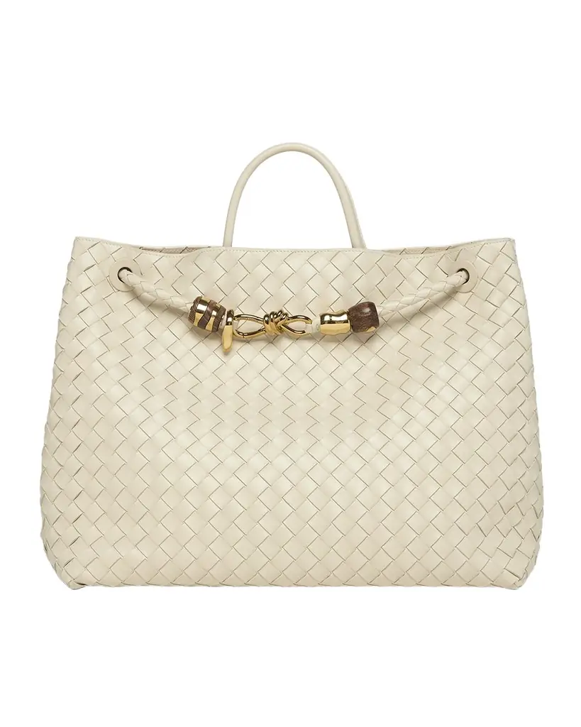 Bottega Veneta Andiamo Large Leather Top-Handle Bag