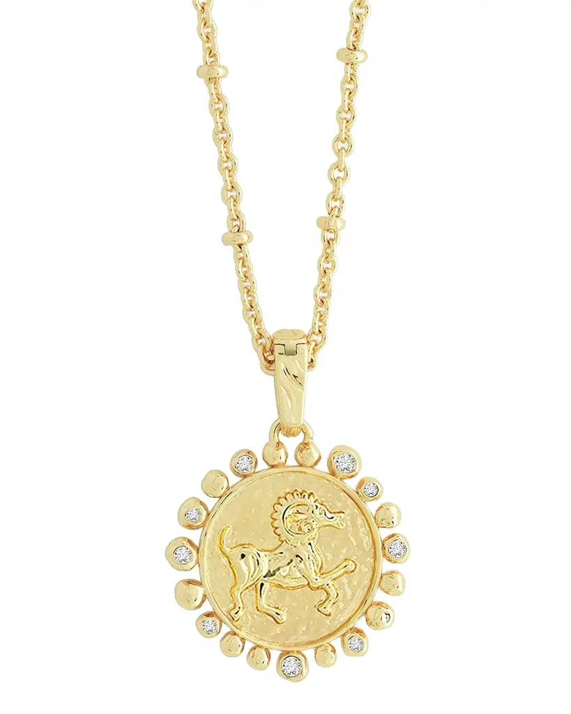 Anabel Aram Jewelry Zodiac Pendant Necklace