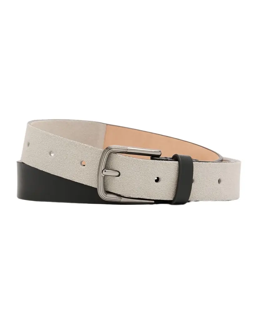 Giorgio Armani Men 's Suede and Leather Reversible Belt