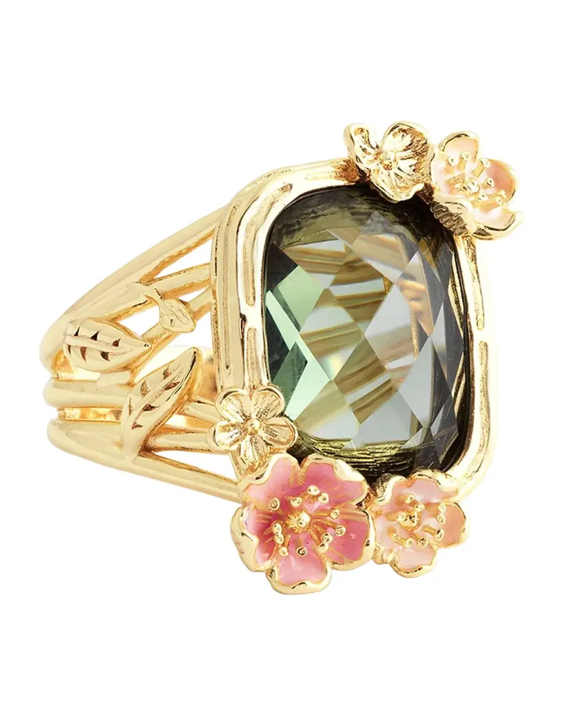 Anabel Aram Jewelry Wildflowers Stone Statement Ring