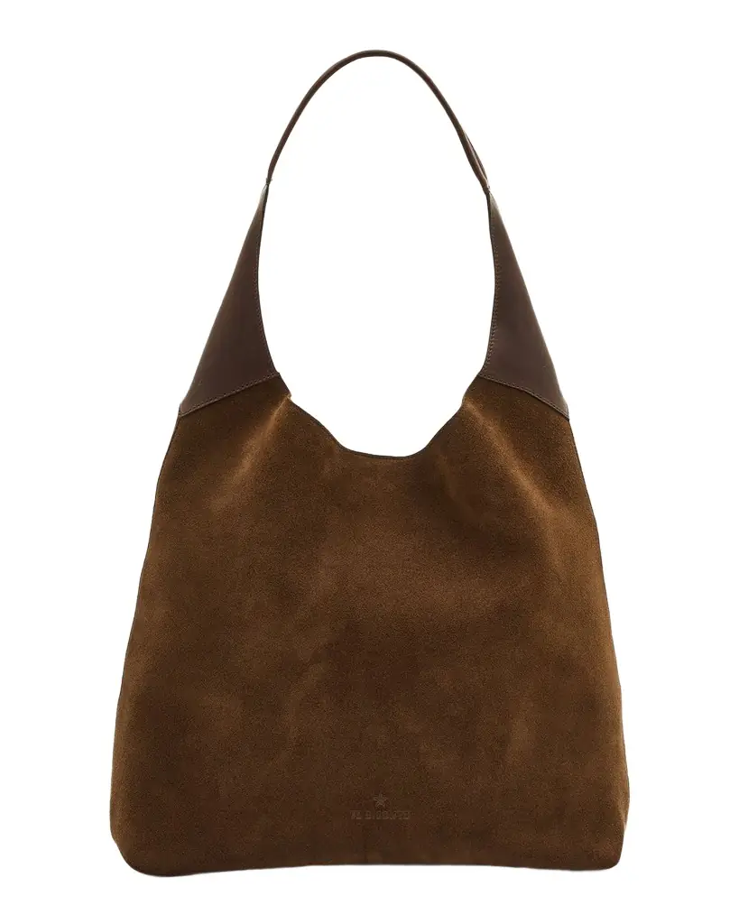Il Bisonte Le Laudi Suede Shoulder Bag