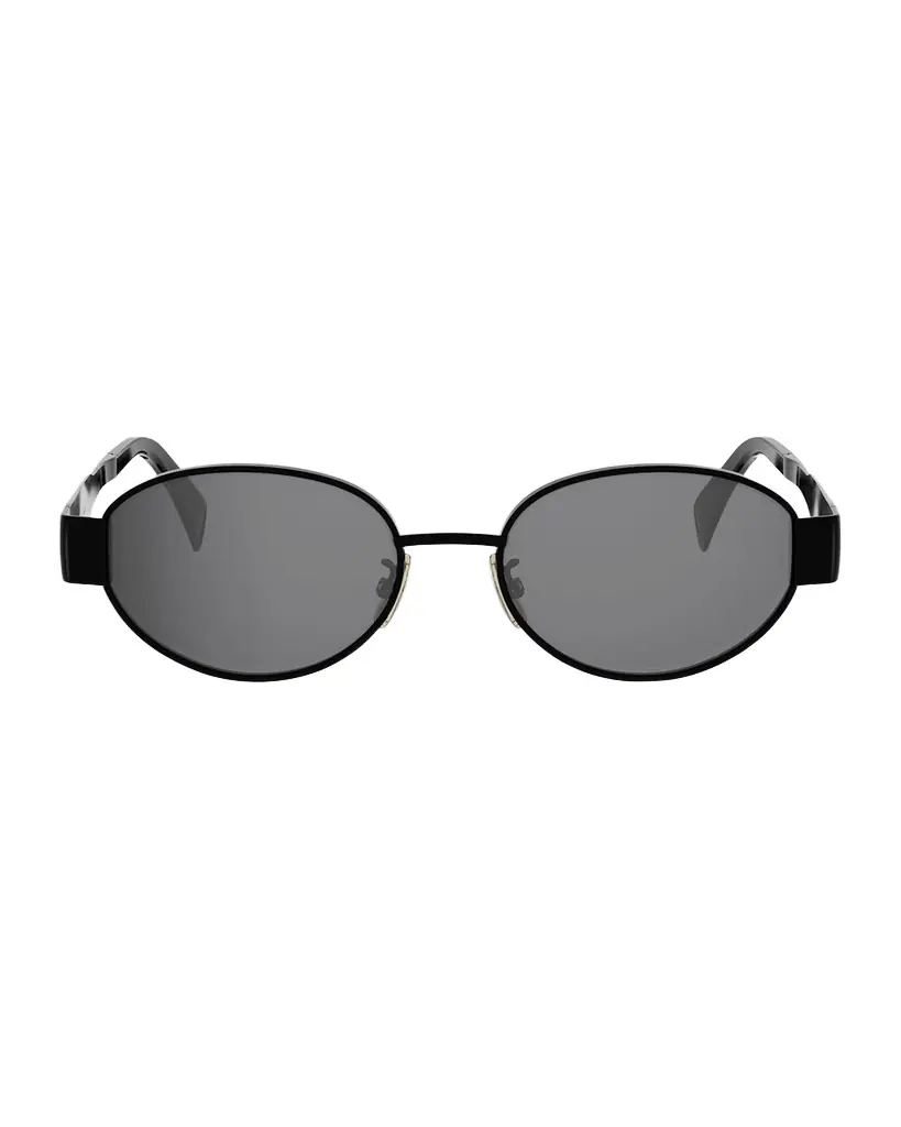 Celine Triomphe Oval Metal Sunglasses