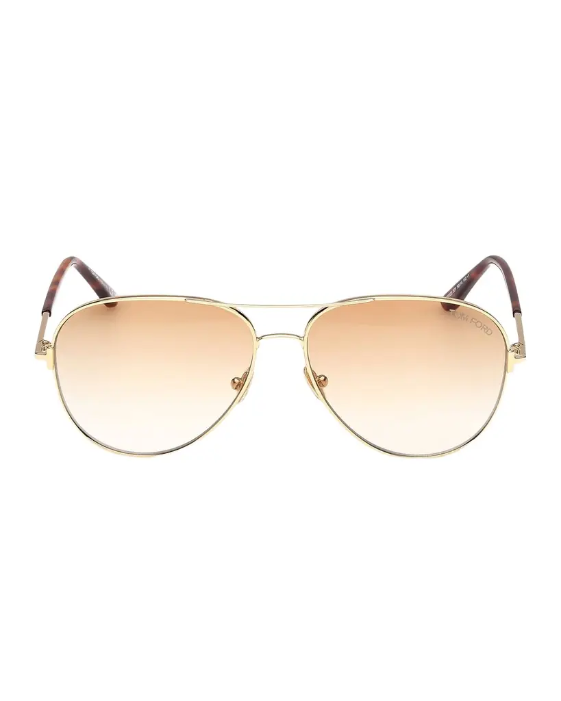 TOM FORD Clark Metal Aviator Sunglasses