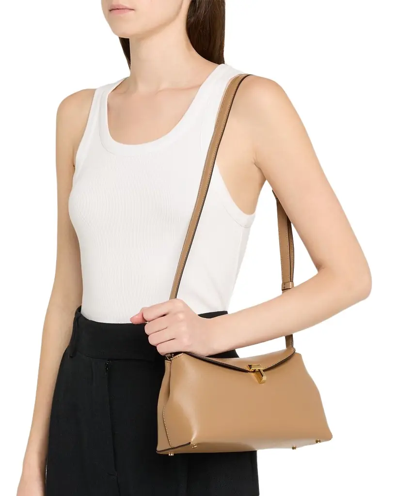 Toteme T-Lock Clutch in Palmellata Leather