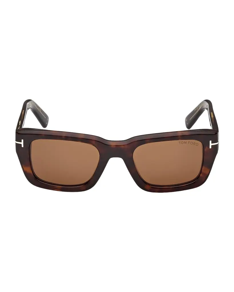 TOM FORD Icon 52mm Rectangular Sunglasses