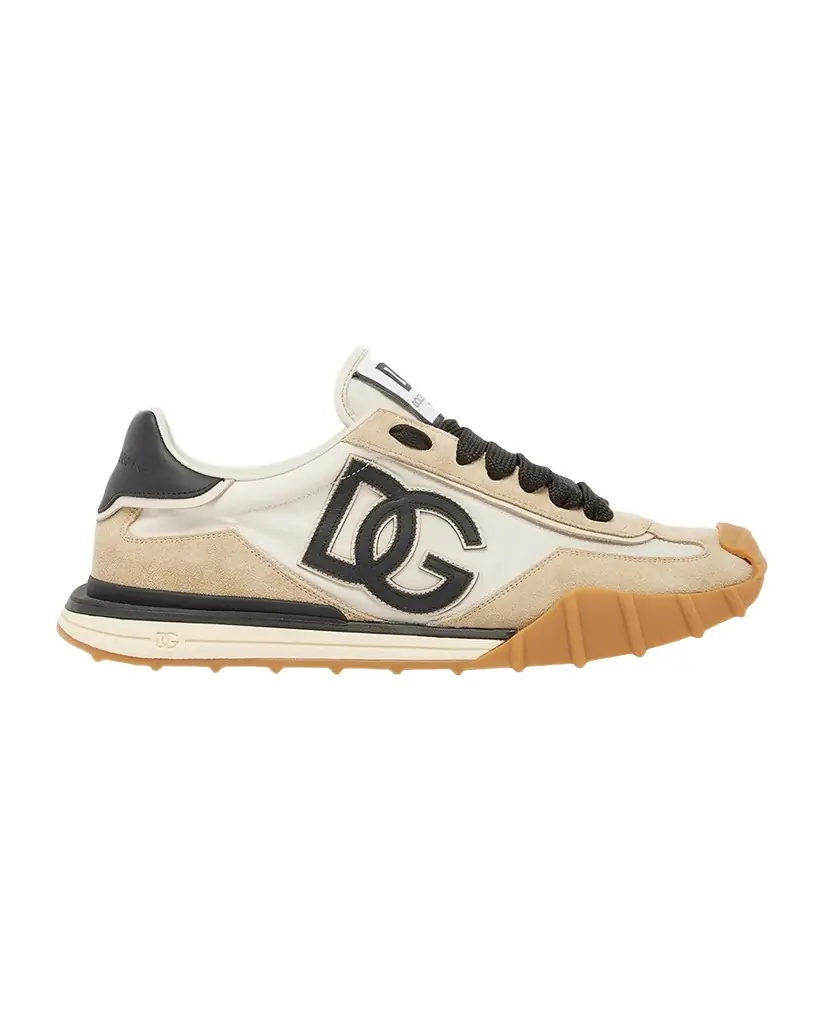 Dolce & Gabbana Men 's DG Nylon and Suede Low-Top Sneakers