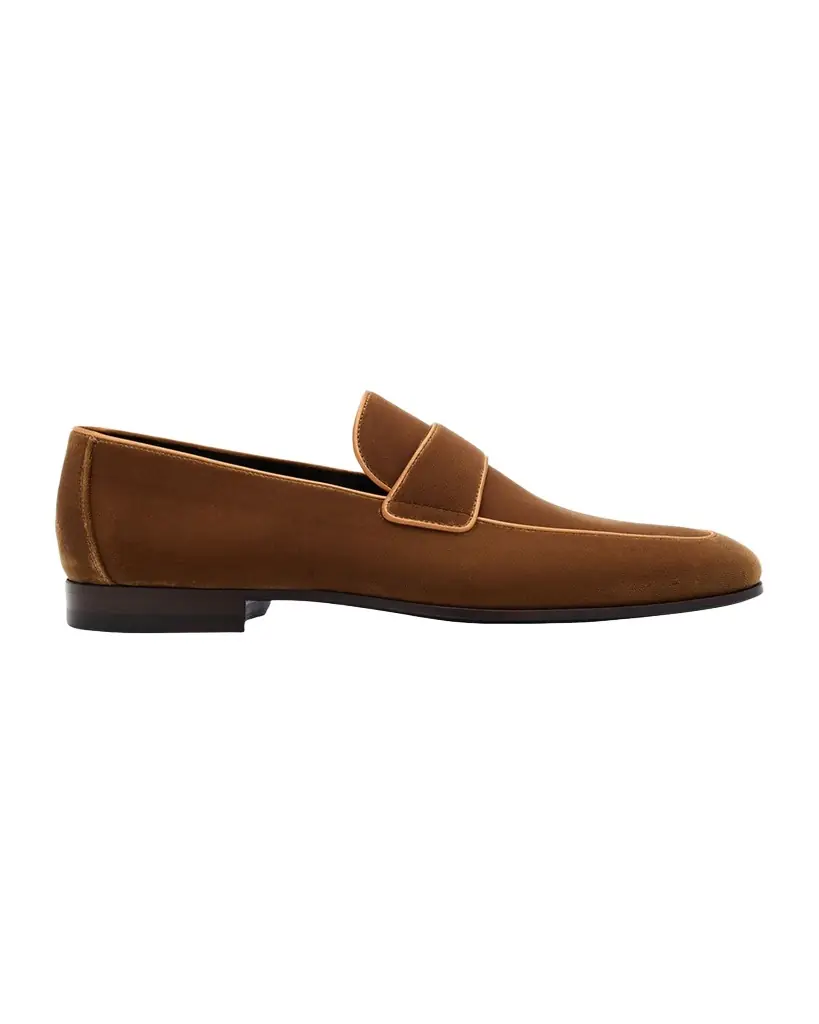 Magnanni Men 's Jasper II Velvet Keeper Loafers