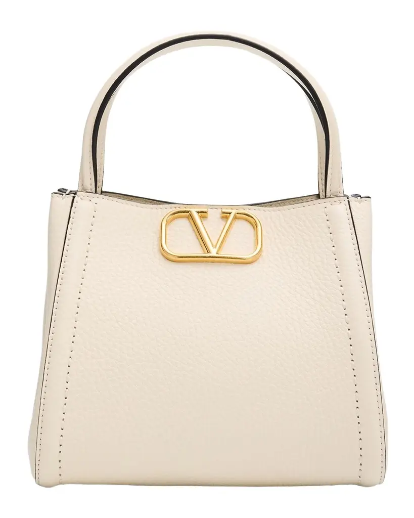 Valentino Garavani Alltime Small Leather Top-Handle Bag