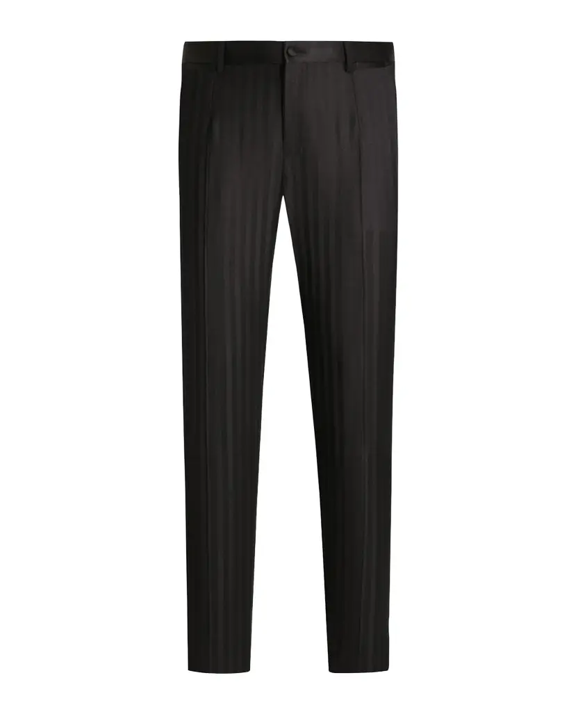 Dolce & Gabbana Men 's Stripe Jacquard Tapered-Leg Trousers