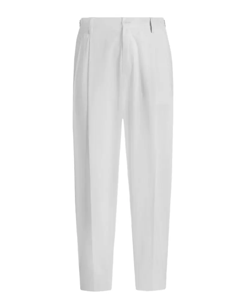 Dolce & Gabbana Men 's Cotton Gabardine Straight-Leg Pleated Pants