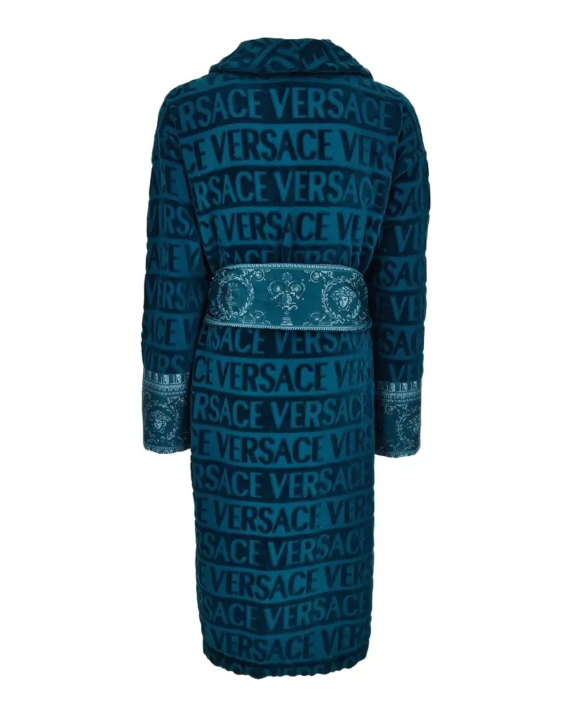 Versace I Heart  Logo Terry Bathrobe