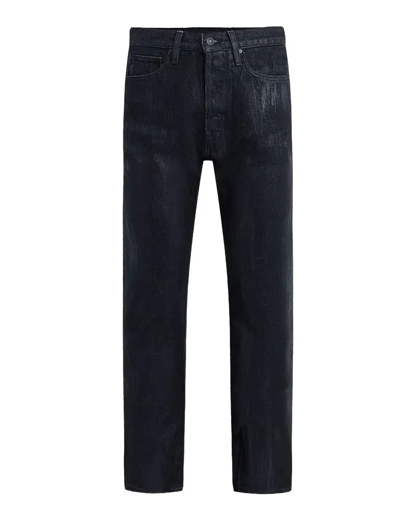 Hudson Men 's Wes Coated Denim Straight-Leg Jeans