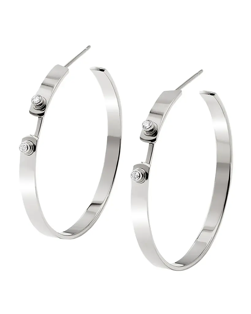 Nouvel Heritage 18K Monday Morning Mood Hoop Earrings