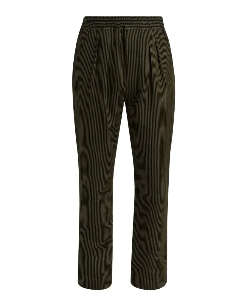 TOM FORD Men 's Cotton and Silk Bengal Stripe Lounge Pants