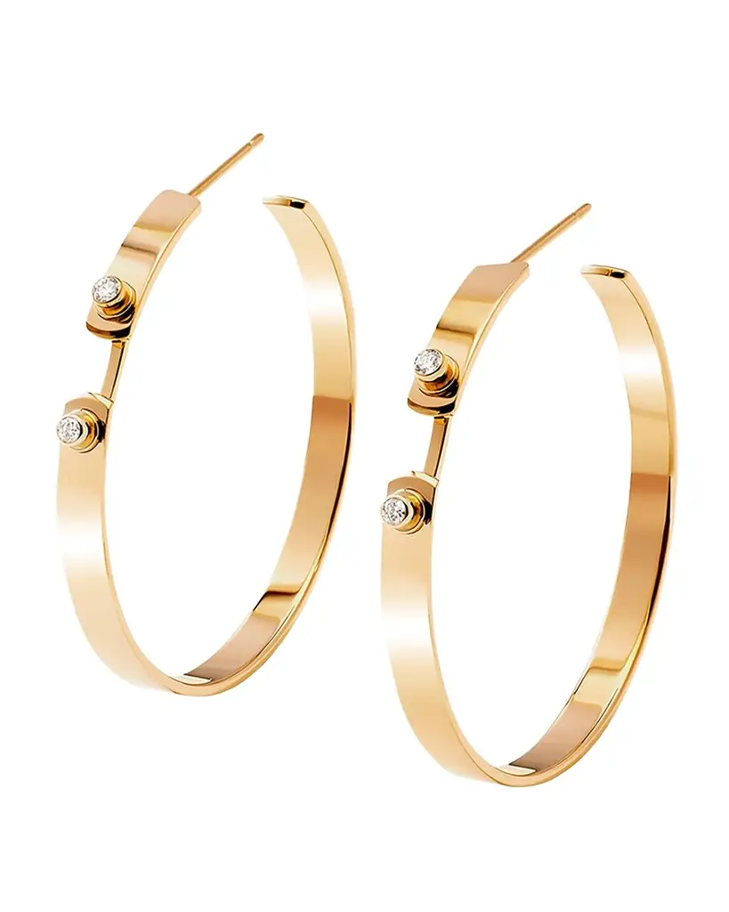 Nouvel Heritage 18K Monday Morning Mood Hoop Earrings