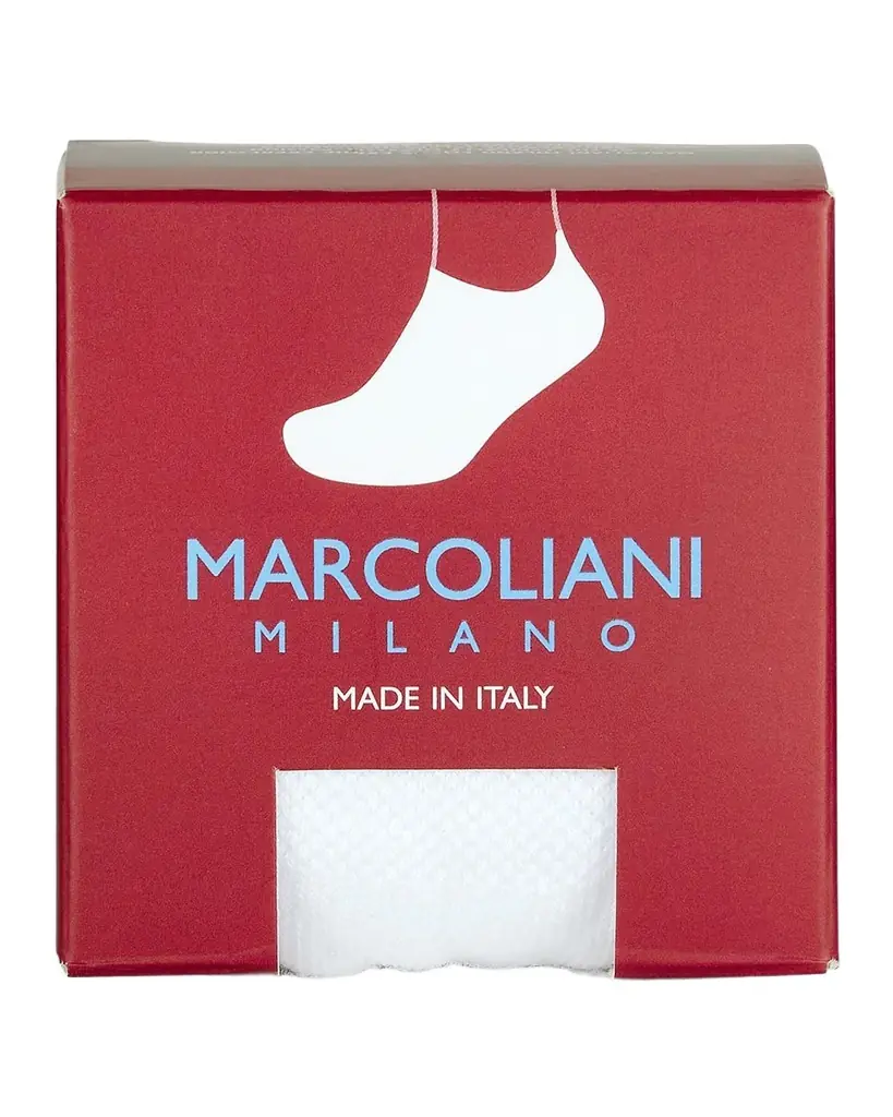 Marcoliani Men 's Cotton Solid Invisible Touch No-Show Socks