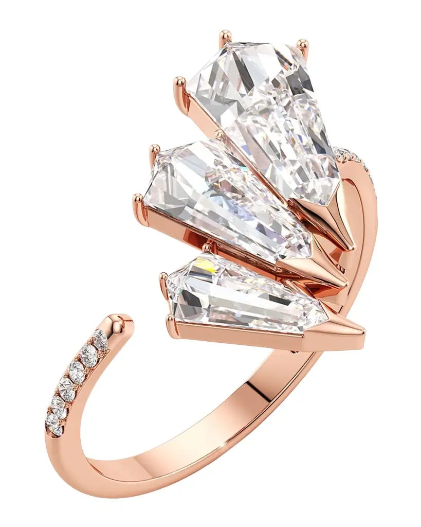 Unsaid Phoenix Lab-Grown Diamond Open Twist Pave Ring